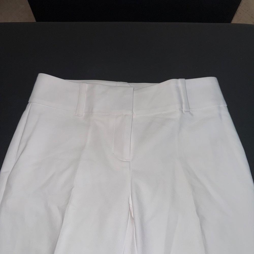 WHBM White Ankle Dress Pants - Size 00 Slim - Picture 4 of 6